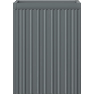 Mexen Rivel kúpeľňová skrinka pod umývadlo 35 cm, 1 dvierka, drážkovaná, matný grafit - 91A21-03547-1-BF66