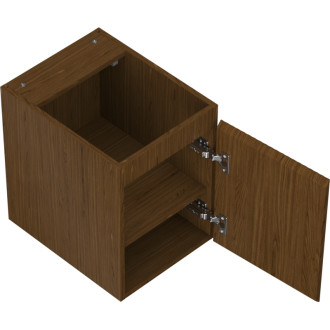 Mexen Rivel kúpeľňová skrinka pod umývadlo 35 cm, 1 dvierka, drážkovaná, orech - 91A21-03547-1-BF86
