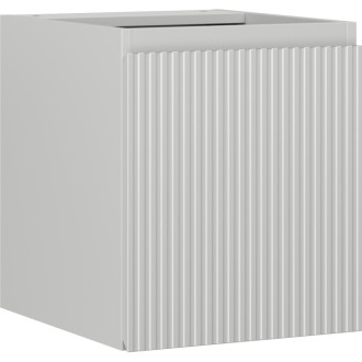 Mexen Rivel kúpeľňová skrinka pod umývadlo 40 cm, 1 dvierka, drážkovaná, matne šedá - 91A21-04047-1-BF62