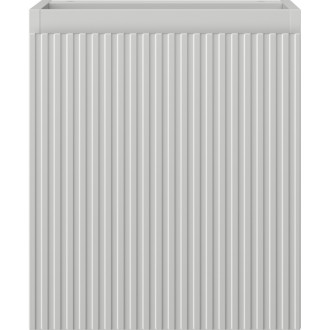 Mexen Rivel kúpeľňová skrinka pod umývadlo 40 cm, 1 dvierka, drážkovaná, matne šedá - 91A21-04047-1-BF62