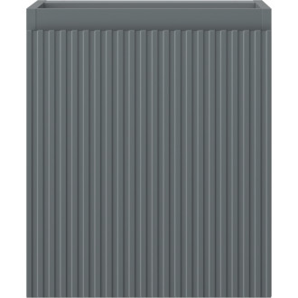 Mexen Rivel kúpeľňová skrinka pod umývadlo 40 cm, 1 dvierka, drážkovaná, matný grafit - 91A21-04047-1-BF66