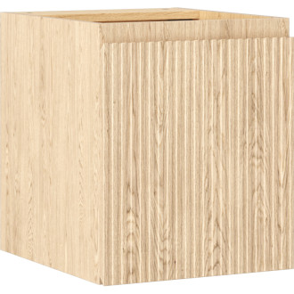 Mexen Rivel kúpeľňová skrinka pod umývadlo 40 cm, 1 dvierka, drážkovaná, dub - 91A21-04047-1-BF81