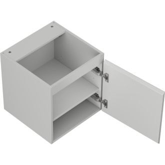 Mexen Rivel kúpeľňová skrinka pod umývadlo 45 cm, 1 dvierka, drážkovaná, matne šedá - 91A21-04547-1-BF62