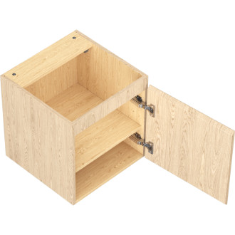 Mexen Rivel kúpeľňová skrinka pod umývadlo 45 cm, 1 dvierka, drážkovaná, dub - 91A21-04547-1-BF81