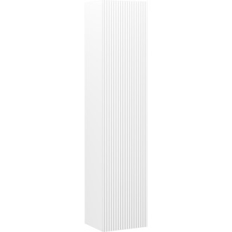 Kúpeľňový stĺp Mexen Rivel 35 cm, 1 dvierka, drážkovaný, matne biely - 91A21-03016-1-BF01