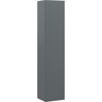 Kúpeľňový stĺp Mexen Rivel 35 cm, 1 dvierka, drážkovaný, matný grafit - 91A21-03016-1-BF66