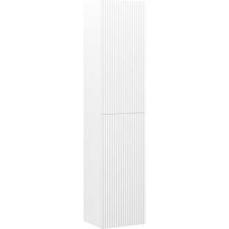 Kúpeľňový stĺp Mexen Rivel 35 cm, 2 dvierka, drážkovaný, matne biely - 91A21-03016-2-BF01