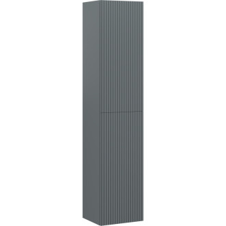 Kúpeľňový stĺp Mexen Rivel 35 cm, 2 dvierka, drážkovaný, matný grafit - 91A21-03016-2-BF66