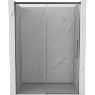 Posuvné sprchové dvere Mexen Rox 150 cm, priehľadné, strieborná - 8C2-150-000-95-00
