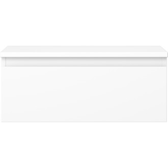 Mexen Orio kúpeľňová skrinka pod umývadlo 60 cm s pracovnou doskou, 1 zásuvka, matná biela - 91A10-06023-1-BFC01