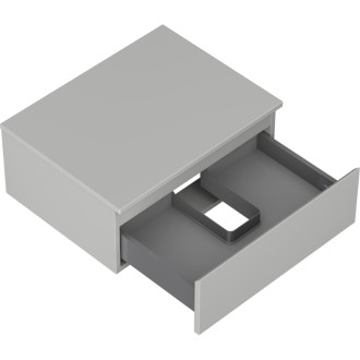 Mexen Orio kúpeľňová skrinka pod umývadlo 60 cm s pracovnou doskou, 1 zásuvka, matne šedá - 91A10-06023-1-BFC62