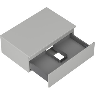 Mexen Orio kúpeľňová skrinka pod umývadlo 70 cm s pracovnou doskou, 1 zásuvka, matne šedá - 91A10-07023-1-BFC62