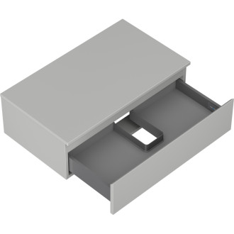 Mexen Orio kúpeľňová skrinka pod umývadlo 80 cm s pracovnou doskou, 1 zásuvka, matne šedá - 91A10-08023-1-BFC62