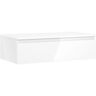 Mexen Orio kúpeľňová skrinka pod umývadlo 90 cm s pracovnou doskou, 1 zásuvka, lesklá biela - 91A10-09023-1-BFC00