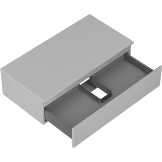 Mexen Orio kúpeľňová skrinka pod umývadlo 90 cm s pracovnou doskou, 1 zásuvka, matne šedá - 91A10-09023-1-BFC62