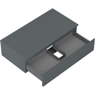 Mexen Orio kúpeľňová skrinka pod umývadlo 90 cm s pracovnou doskou, 1 zásuvka, matný grafit - 91A10-09023-1-BFC66