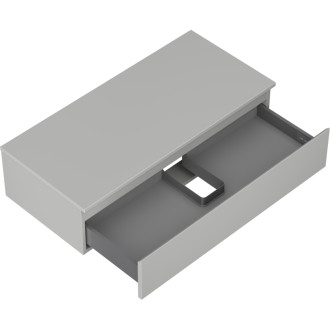 Mexen Orio kúpeľňová skrinka pod umývadlo 100 cm s pracovnou doskou, 1 zásuvka, matne šedá - 91A10-10023-1-BFC62