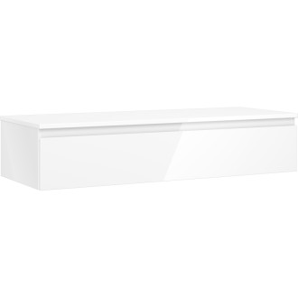 Mexen Orio kúpeľňová skrinka pod umývadlo 120 cm s pracovnou doskou, 1 zásuvka, biely lesk - 91A10-12023-1-BFC00