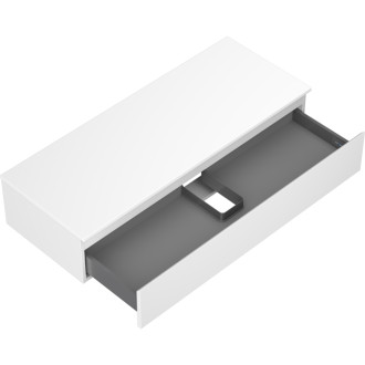 Mexen Orio kúpeľňová skrinka pod umývadlo 120 cm s pracovnou doskou, 1 zásuvka, matná biela - 91A10-12023-1-BFC01