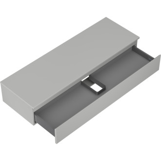 Mexen Orio kúpeľňová skrinka pod umývadlo 140 cm s pracovnou doskou, 1 zásuvka, matne šedá - 91A10-14023-1-BFC62