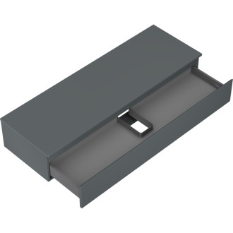 Mexen Orio kúpeľňová skrinka pod umývadlo 140 cm s pracovnou doskou, 1 zásuvka, matný grafit - 91A10-14023-1-BFC66