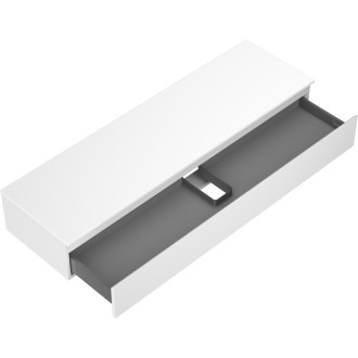 Mexen Orio kúpeľňová skrinka pod umývadlo 160 cm s pracovnou doskou, 1 zásuvka, matná biela - 91A10-16023-1-BFC01