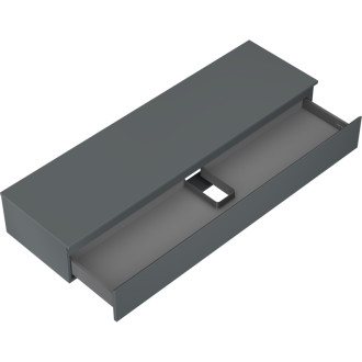 Mexen Orio kúpeľňová skrinka pod umývadlo 160 cm s pracovnou doskou, 1 zásuvka, matný grafit - 91A10-16023-1-BFC66