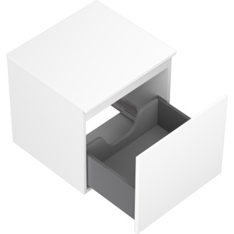 Mexen Orio kúpeľňová skrinka pod umývadlo 50 cm s pracovnou doskou, 1 zásuvka, matná biela - 91A10-05047-1-BFC01
