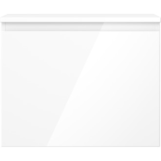 Mexen Orio kúpeľňová skrinka pod umývadlo 60 cm s pracovnou doskou, 1 zásuvka, biely lesk - 91A10-06047-1-BFC00