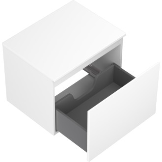 Mexen Orio kúpeľňová skrinka pod umývadlo 60 cm s pracovnou doskou, 1 zásuvka, matná biela - 91A10-06047-1-BFC01