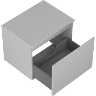 Mexen Orio kúpeľňová skrinka pod umývadlo 60 cm s pracovnou doskou, 1 zásuvka, matne šedá - 91A10-06047-1-BFC62