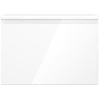 Mexen Orio kúpeľňová skrinka pod umývadlo 70 cm s pracovnou doskou, 1 zásuvka, lesklá biela - 91A10-07047-1-BFC00