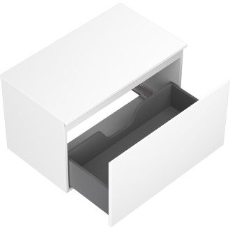 Mexen Orio kúpeľňová skrinka pod umývadlo 80 cm s pracovnou doskou, 1 zásuvka, matná biela - 91A10-08047-1-BFC01