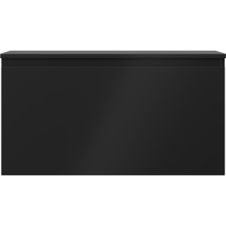 Mexen Orio kúpeľňová skrinka pod umývadlo 90 cm s pracovnou doskou, 1 zásuvka, matná čierna - 91A10-09047-1-BFC71
