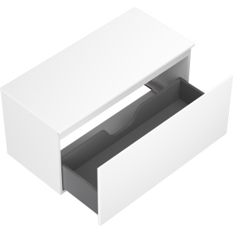 Mexen Orio kúpeľňová skrinka pod umývadlo 100 cm s pracovnou doskou, 1 zásuvka, matná biela - 91A10-10047-1-BFC01