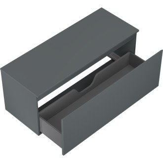 Mexen Orio kúpeľňová skrinka pod umývadlo 120 cm s pracovnou doskou, 1 zásuvka, matný grafit - 91A10-12047-1-BFC66