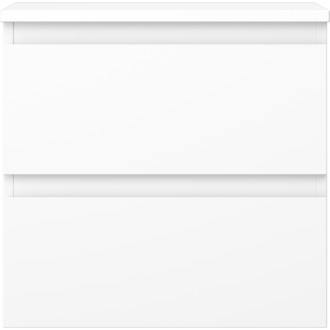 Mexen Orio kúpeľňová skrinka pod umývadlo 50 cm s doskou, 2 zásuvky, matná biela - 91A10-05047-2-BFFC01