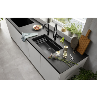 Blanco ETAGON 700-U 525891 jednodrez bez odkvapu čierna drez pod dosku