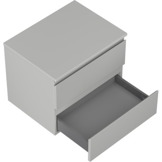 Mexen Orio kúpeľňová skrinka pod umývadlo 60 cm s pracovnou doskou, 2 zásuvky, matne šedá - 91A10-06047-2-BFFC62