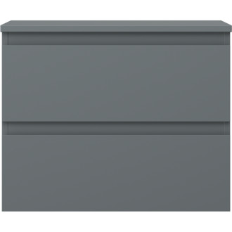 Mexen Orio kúpeľňová skrinka pod umývadlo 60 cm s pracovnou doskou, 2 zásuvky, matný grafit - 91A10-06047-2-BFFC66