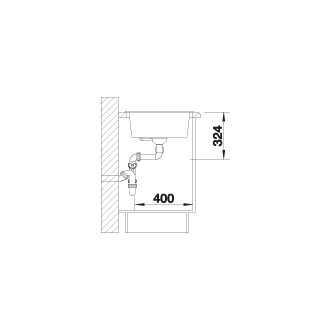 Blanco METRA 9 513268 dvojdrez, hlavný drez vľavo aluminium drez vstavaný