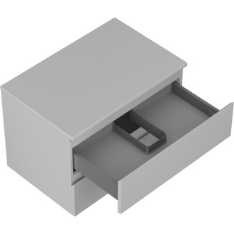 Mexen Orio kúpeľňová skrinka pod umývadlo 70 cm s pracovnou doskou, 2 zásuvky, matne šedá - 91A10-07047-2-BFFC62
