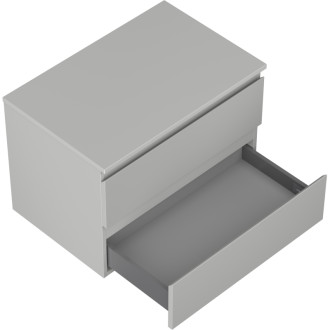 Mexen Orio kúpeľňová skrinka pod umývadlo 70 cm s pracovnou doskou, 2 zásuvky, matne šedá - 91A10-07047-2-BFFC62