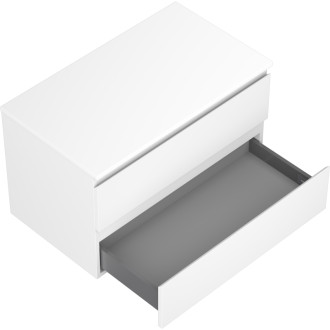 Mexen Orio kúpeľňová skrinka pod umývadlo 80 cm s pracovnou doskou, 2 zásuvky, matná biela - 91A10-08047-2-BFFC01