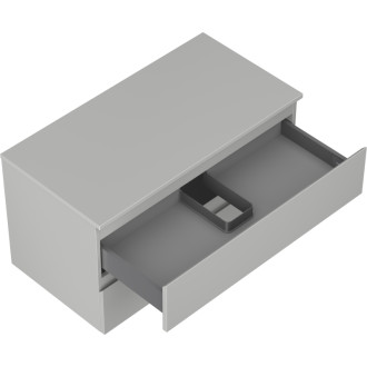 Mexen Orio kúpeľňová skrinka pod umývadlo 90 cm s pracovnou doskou, 2 zásuvky, matne šedá - 91A10-09047-2-BFFC62