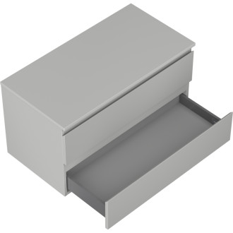 Mexen Orio kúpeľňová skrinka pod umývadlo 90 cm s pracovnou doskou, 2 zásuvky, matne šedá - 91A10-09047-2-BFFC62