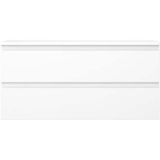 Mexen Orio kúpeľňová skrinka pod umývadlo 100 cm s pracovnou doskou, 2 zásuvky, matná biela - 91A10-10047-2-BFFC01