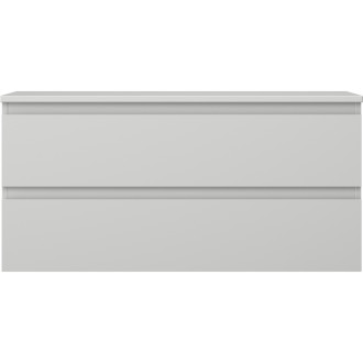 Mexen Orio kúpeľňová skrinka pod umývadlo 100 cm s pracovnou doskou, 2 zásuvky, matne šedá - 91A10-10047-2-BFFC62