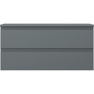 Mexen Orio kúpeľňová skrinka pod umývadlo 100 cm s pracovnou doskou, 2 zásuvky, matný grafit - 91A10-10047-2-BFFC66