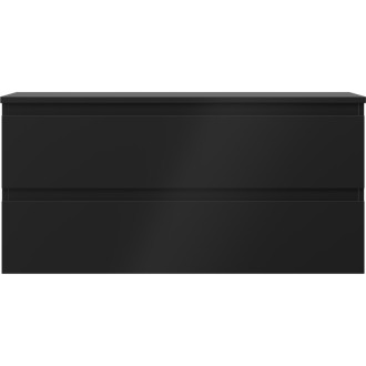 Mexen Orio kúpeľňová skrinka pod umývadlo 100 cm s pracovnou doskou, 2 zásuvky, matná čierna - 91A10-10047-2-BFFC71